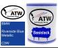 Preview: BMW, Riverside Blue Metallic, C3W: 1L Lackdose, von ATW Autoteile West.